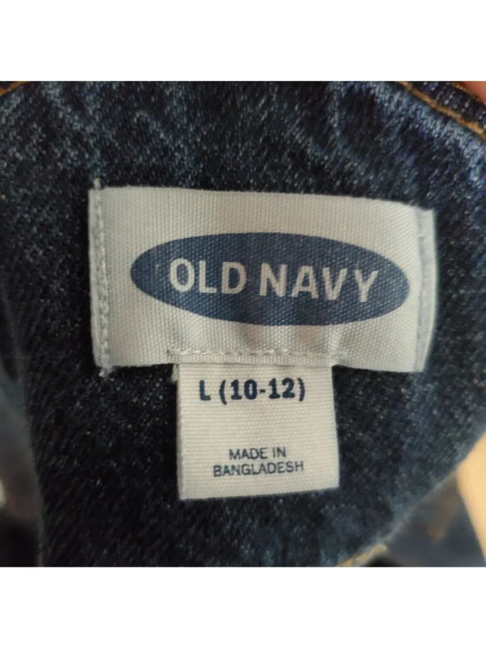 Old Navy Shorts Girls Large Blue Denim Adjustable Straps Rolled Hem